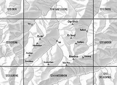 Swisstopo - Landeskarte Schweiz - 1234 Vals, 1:25000