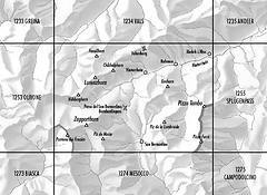 Swisstopo - Landeskarte Schweiz - 1254 Hinterrhein, 1:25000