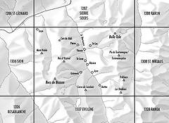 Swisstopo - Landeskarte Schweiz - 1307 Vissoie, 1:25000