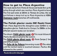 Climbing Map - Karte Cerro Aconcagua, 1:40.000