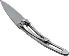 Deejo - Taschenmesser Ultra Leicht Messer 27 Gramm, silver