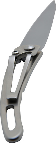 Deejo - Taschenmesser Ultra Leicht Messer 27 Gramm, silver