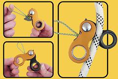 Climbing Technology - Seilrolle/Seilklemme RollNLock, electric blue/anthracite