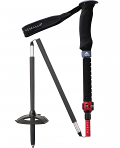 MSR - Tourenstöcke Poles DynaLock Ascent Carbon 120-140cm, 3-teilig, black/red