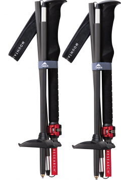 MSR - Tourenstöcke Poles DynaLock Ascent Carbon 100-120cm, 3-teilig, black/red