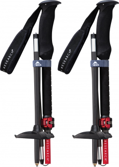 MSR - Tourenstöcke Poles DynaLock Ascent Carbon 100-120cm, 3-teilig, black/red