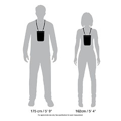 Pacsafe - Brustbeutel RFIDsafe 75 RFID-blocking Neck Pouch, grey