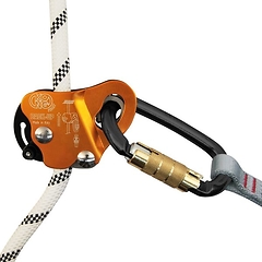 Kong - Mitlaufendes Auffanggerät Back-up, orange + Ovalone Carbon Tri AutoBlock