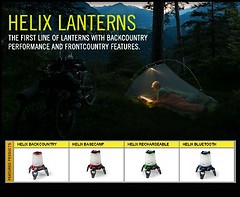 Princeton Tec - LED-Zeltlaterne Helix Backcountry, 150 Lumen, black/red
