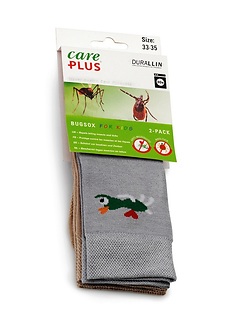 Care Plus - M點kendichte Socke Bugsox For Kids, 2er-pack, grey/khaki, Gr. 33-35