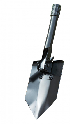 Coghlans - Klappspaten mit Säge, schwarz