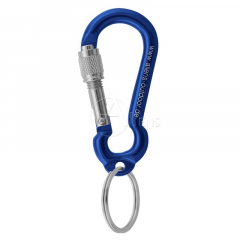 Aliens - Zubehörkarabiner Mini Schraube mit Ring, 6cm, blau