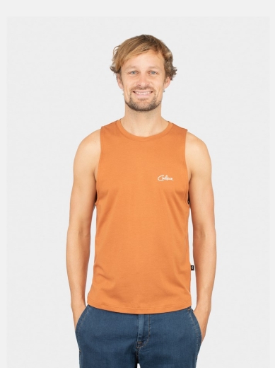 Chillaz - Herrentop Vils Spotter Top Men, orange brown, Gr. M