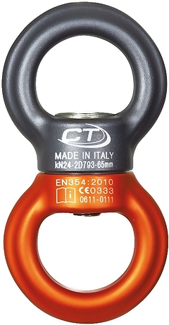 Climbing Technology - Wirbel Twister Light Alloy Swivel, orange/grey