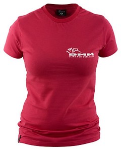 DMM - Womens T-Shirt Climb Now Work Later, red, Gr. XL (14)