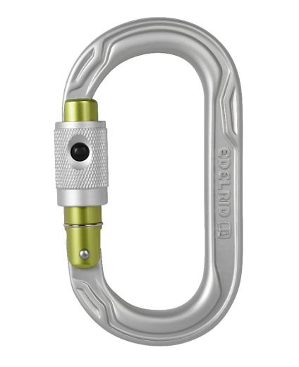 Edelrid - Ovalkarabiner Oval Power 2500 Permalock, silver