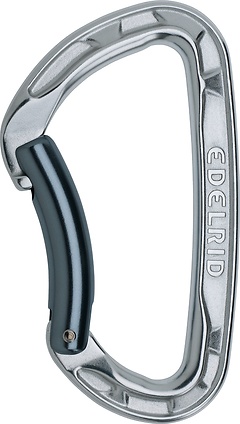 Edelrid - Karabiner Pure Bent, silver