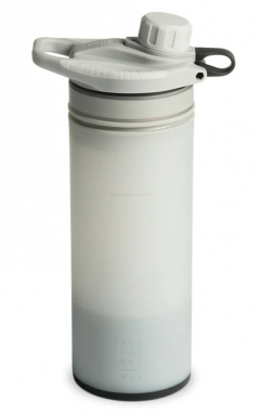 Grayl - Wasserfilter GeoPress Purifier Bottle, 24 oz / 710 ml, peak white
