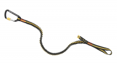 Grivel - Leash Single Spring + with Screw Lock, yellow/black/red