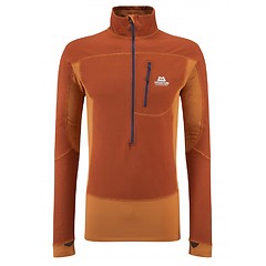 Mountain Equipment - Fleece Eclipse Zip Tee, cayenne/flame, Gr. M