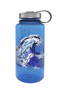 Nalgene - Weithalsflasche Everyday, Loop-Top, 1L, elements blau