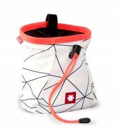 Ocun - Chalk bag Lucky, white/orange neon