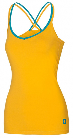Ocun - Corona Top Women, golden yellow / lake blue, Gr. M