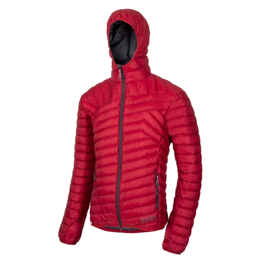 Ocun - Daunenjacke Tsunami Eco, red scarlet sage/iron gate, Gr. M