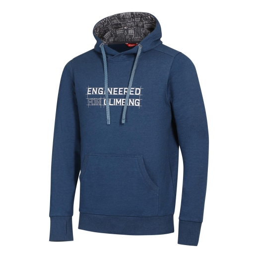 Ocun - Kapuzenpullover Hoodie Men, blue opal/grey excalibur, Gr. L