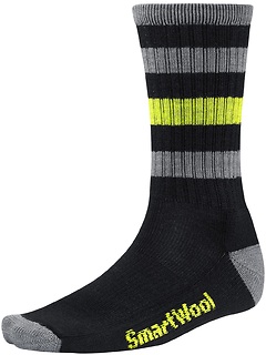 Smartwool - Striped Hiking Light Crew, black, Gr. L