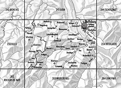 Swisstopo - Skitourenkarte Schweiz - 253S Gantrisch, 1:50000