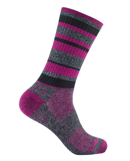 Wrightsock - Anti-Blasen-System Adventure Socke crew, black/fuchsia, Gr. S (34-37)