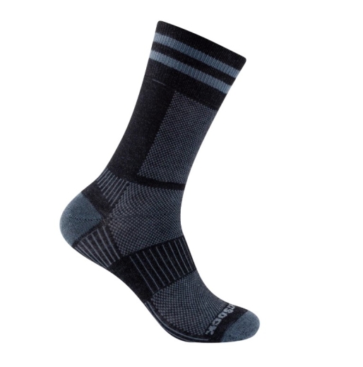 Wrightsock - Anti-Blasen-System Coolmesh II Socke crew, black/grey, Gr. S (34-37)