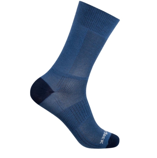 Wrightsock - Anti-Blasen-System Coolmesh II Socke crew, seablue/navy, Gr. L (41,5-45)