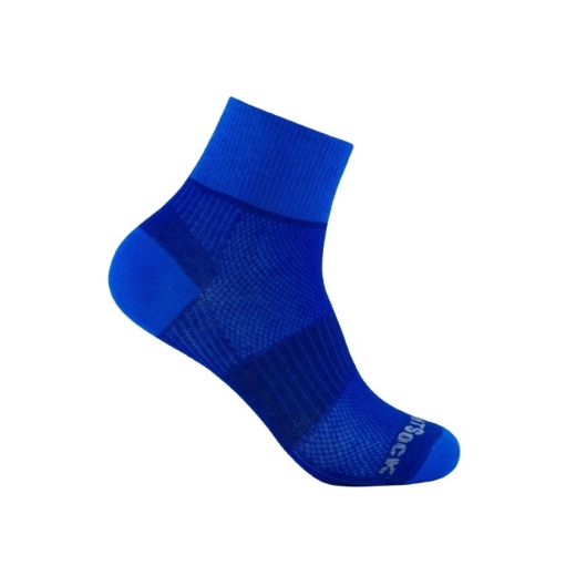 Wrightsock - Anti-Blasen-System Coolmesh II Socke quarter, royal/blue, Gr. M (37,5-41)
