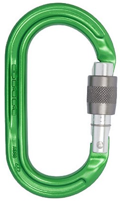 DMM - Oval Karabiner Ultra O Keylock, Screwgate, green