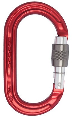 DMM - Oval Karabiner Ultra O Keylock, Screwgate, red