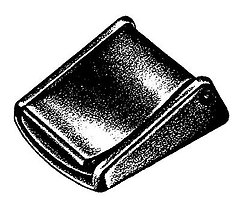 National Molding - Kunststoff Schließe Klemmdeckel/Jam Lever Buckle, black, 20mm