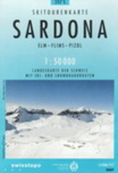 Swisstopo - Skitourenkarte Schweiz - 247S Sardona, 1:50000