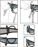 Camp - Materialkarabiner Hub Gear Organizer, black