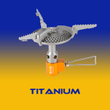 EOE - Gaskocher Titanium, 3.300 Watt, 48g, titan/orange
