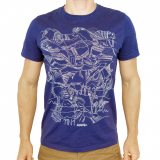 AustriAlpin - T-Shirt 11n1 Öko-Tex, blau/weiß, Gr. XL