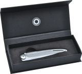 Deejo - Taschenmesser Ultra Leicht Messer 27 Gramm, silver