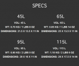 Gregory - Reisetasche Stash Duffle, 115L, tarmac black