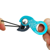 Kong - Mini Seilklemme/Bandklemme DUCK, schwarz/cyan