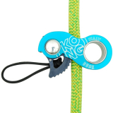 Kong - Mini Seilklemme/Bandklemme DUCK, schwarz/cyan