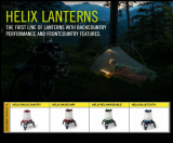 Princeton Tec - LED-Zeltlaterne Helix Backcountry, 150 Lumen, black/red