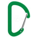 Aliens - Zubehörkarabiner Flat D Micro Wire, 4 cm, grün