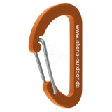 Aliens - Zubehörkarabiner Flat D Micro Wire, 4 cm, orange
