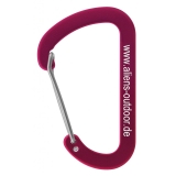 Aliens - Zubehörkarabiner Flat D Micro Wire, 6 cm, rot